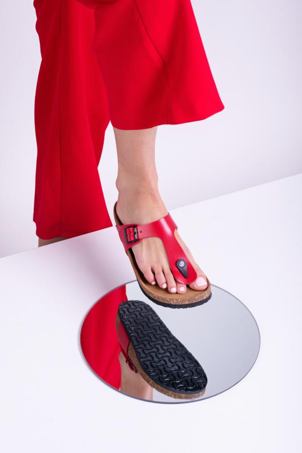 leon damen lederschuhe-4080-rot3